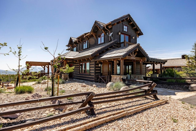 10454 E Forest Creek Rd, Kamas, UT 84036 - view of front facade featuring fence