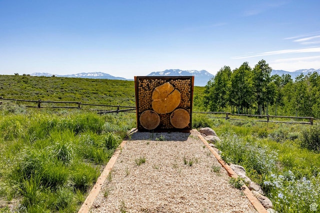 10454 E Forest Creek Rd, Kamas, UT 84036 - exterior space featuring fence and a mountain view