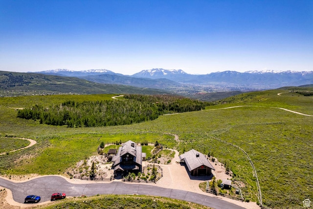 10454 E Forest Creek Rd, Kamas, UT 84036 - birds eye view of property with a mountain view