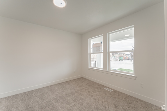 view of carpeted empty room