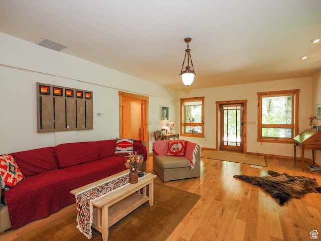 2718 E Stewart Rd, Sundance, UT 84604 - living room featuring hardwood / wood-style flooring