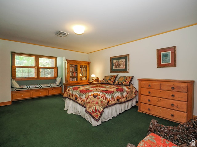 2718 E Stewart Rd, Sundance, UT 84604 - carpeted bedroom with crown molding