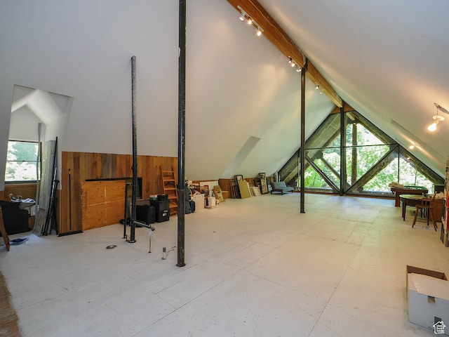 2718 E Stewart Rd, Sundance, UT 84604 - additional living space featuring vaulted ceiling and plenty of natural light