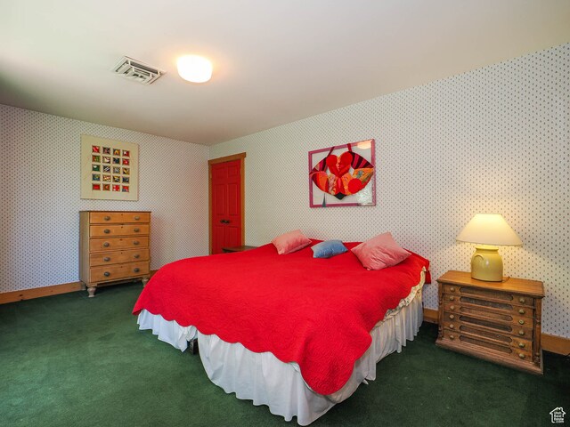 2718 E Stewart Rd, Sundance, UT 84604 - bedroom with dark colored carpet