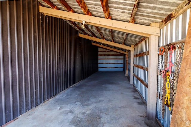 storage featuring an exterior structure