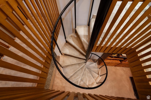 view of staircase