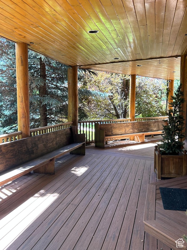 303 Rachel Ln S, New Harmony, UT 84757 - view of wooden deck
