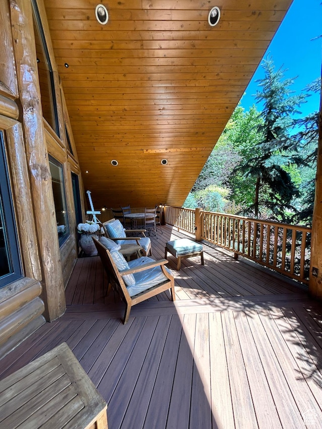 303 Rachel Ln S, New Harmony, UT 84757 - view of wooden deck
