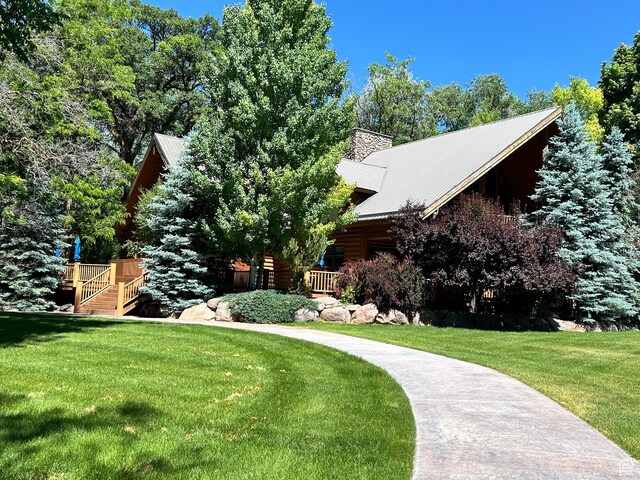 303 Rachel Ln S, New Harmony, UT 84757 - exterior space featuring a front yard