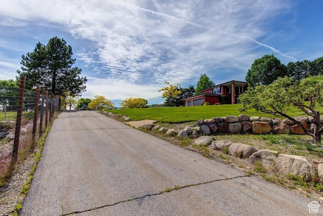 view of road