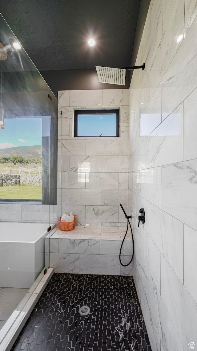 1245 E Draper Ln, Wallsburg, UT 84082 - bathroom with separate shower and tub and a healthy amount of sunlight