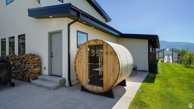 1245 E Draper Ln, Wallsburg, UT 84082 - view of side of property with a lawn and a mountain view