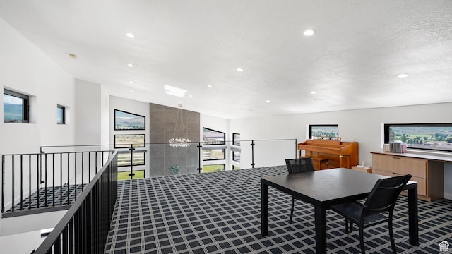 1245 E Draper Ln, Wallsburg, UT 84082 - office space with lofted ceiling and a textured ceiling