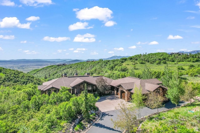 1355 W Red Hawk Trl Unit 35, Park City, UT 84098 - bird's eye view with a mountain view and a forest view