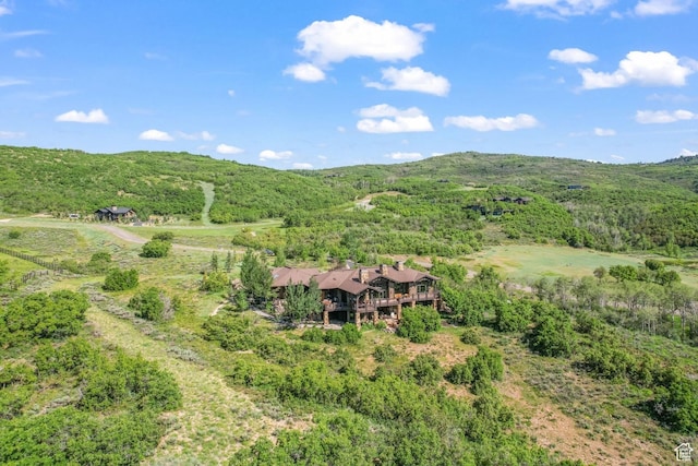 1355 W Red Hawk Trl Unit 35, Park City, UT 84098 - drone / aerial view with a forest view and a mountain view