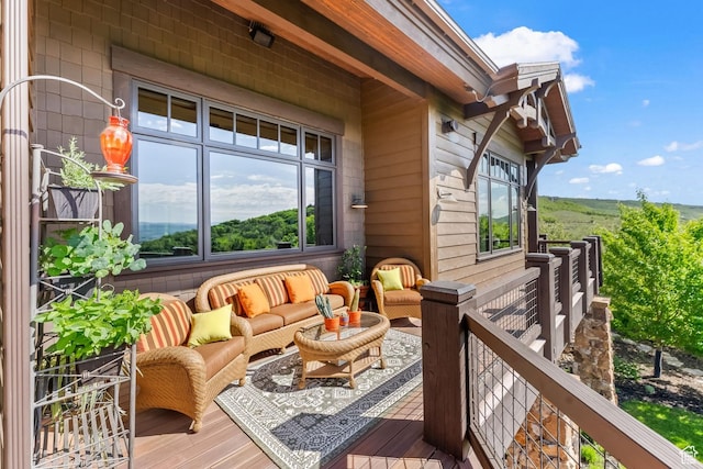 1355 W Red Hawk Trl Unit 35, Park City, UT 84098 - deck with outdoor lounge area