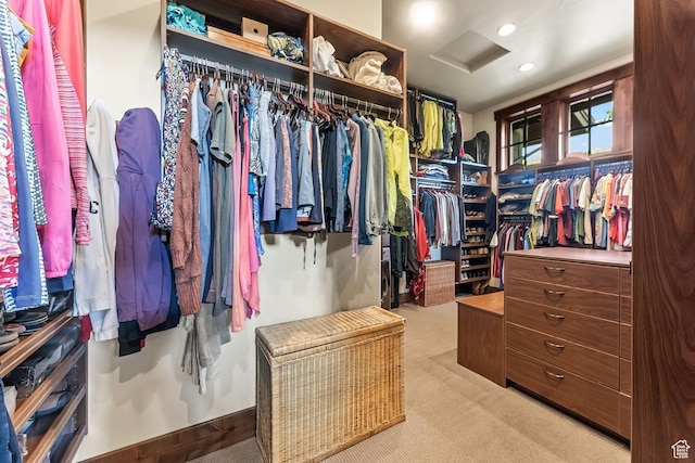1355 W Red Hawk Trl Unit 35, Park City, UT 84098 - walk in closet with carpet floors and attic access