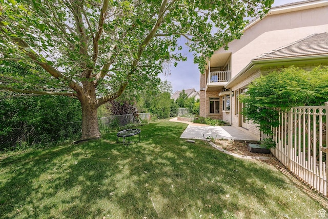 1387 E 260 N, Logan, UT 84321 - view of yard featuring a balcony and a patio