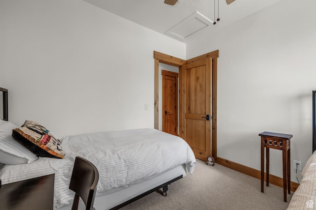 1126 Station Loop Rd, Park City, UT 84098 - bedroom with carpet floors and ceiling fan