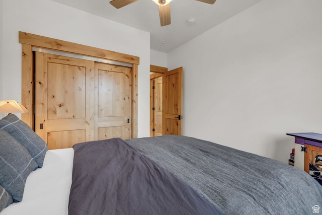 1126 Station Loop Rd, Park City, UT 84098 - bedroom with ceiling fan