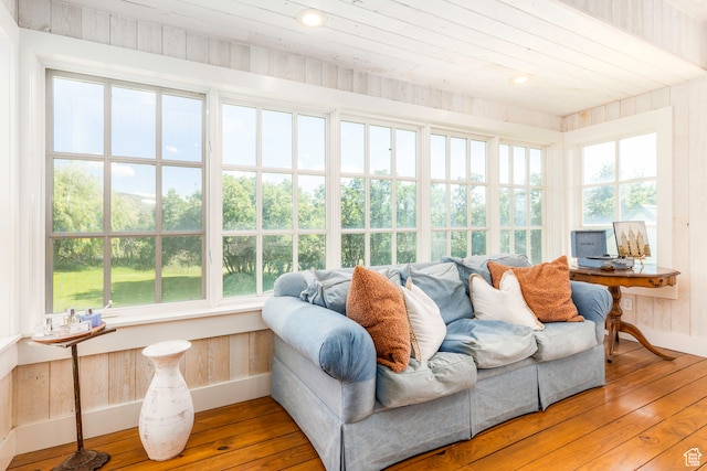 sunroom / solarium with a wealth of natural light