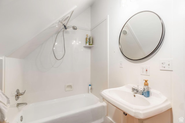 1380 S Mills Ln, Heber City, UT 84032 - bathroom featuring shower / bathtub combination and a sink