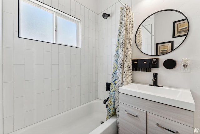 2977 S 8950 W, Magna, UT 84044 - bathroom with vanity and shower / bath combo with shower curtain