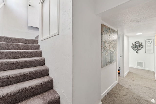 2977 S 8950 W, Magna, UT 84044 - stairs with carpet and a textured ceiling