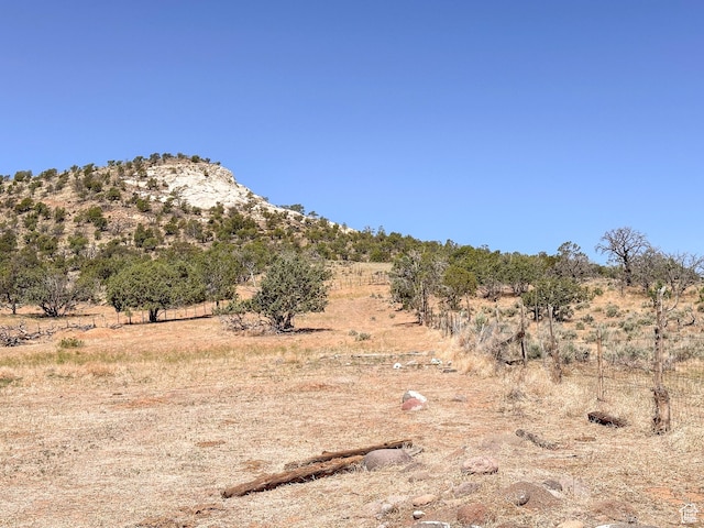 mountain view with a rural view