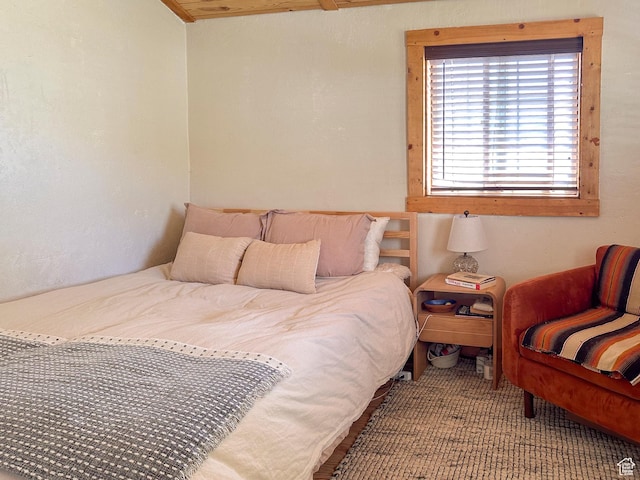 bedroom featuring carpet