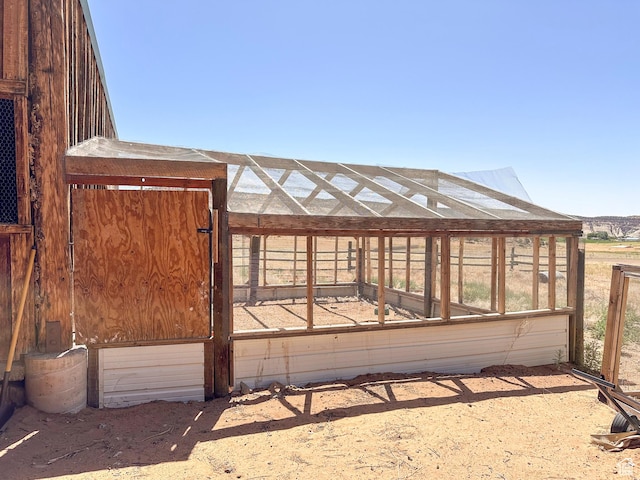 exterior space featuring an outdoor structure