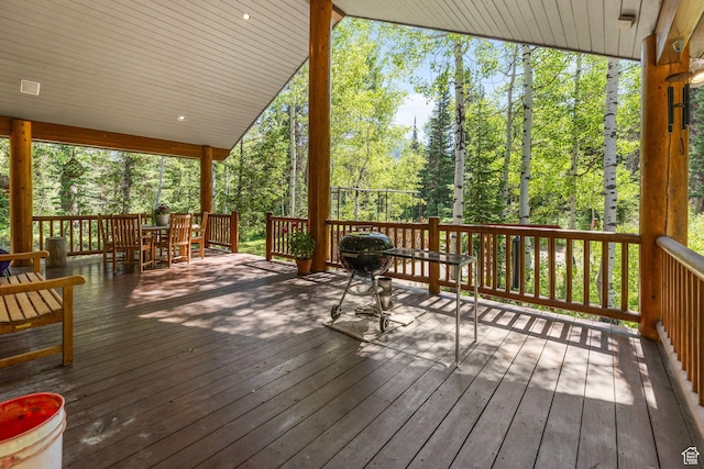 9443 E Wild Clematis Ln Unit 1, Brighton, UT 84121 - view of deck