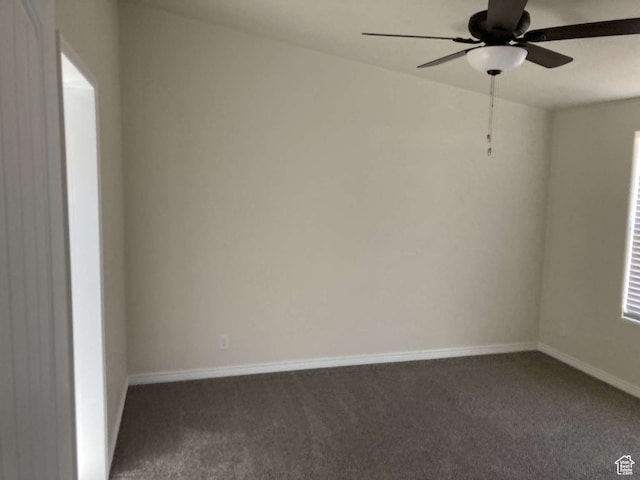 255 S 800 W, Escalante, UT 84726 - empty room featuring ceiling fan and dark colored carpet