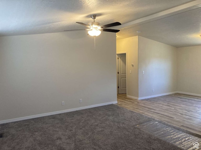 255 S 800 W, Escalante, UT 84726 - spare room with lofted ceiling, carpet flooring, and ceiling fan