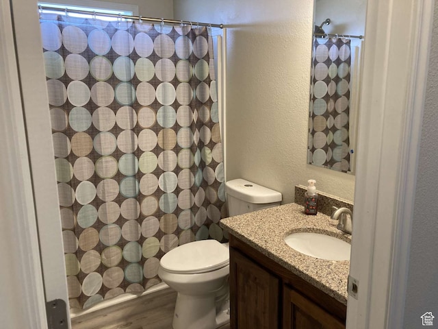 255 S 800 W, Escalante, UT 84726 - bathroom featuring hardwood / wood-style floors, vanity, and toilet