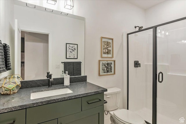 1901 S Sawmill Blvd E Unit 415, Heber City, UT 84032 - bathroom with vanity, toilet, and a shower with shower door