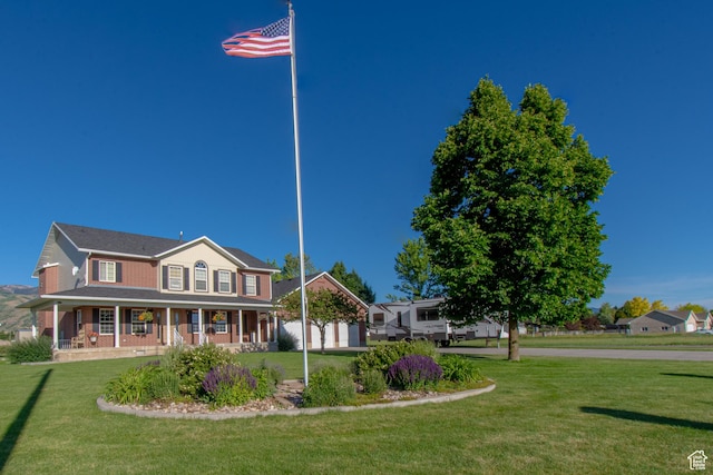560 N 400 W, Smithfield, UT 84335 - farmhouse-style home featuring a porch and a front yard