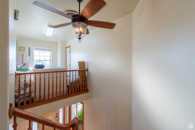 560 N 400 W, Smithfield, UT 84335 - stairs featuring a ceiling fan