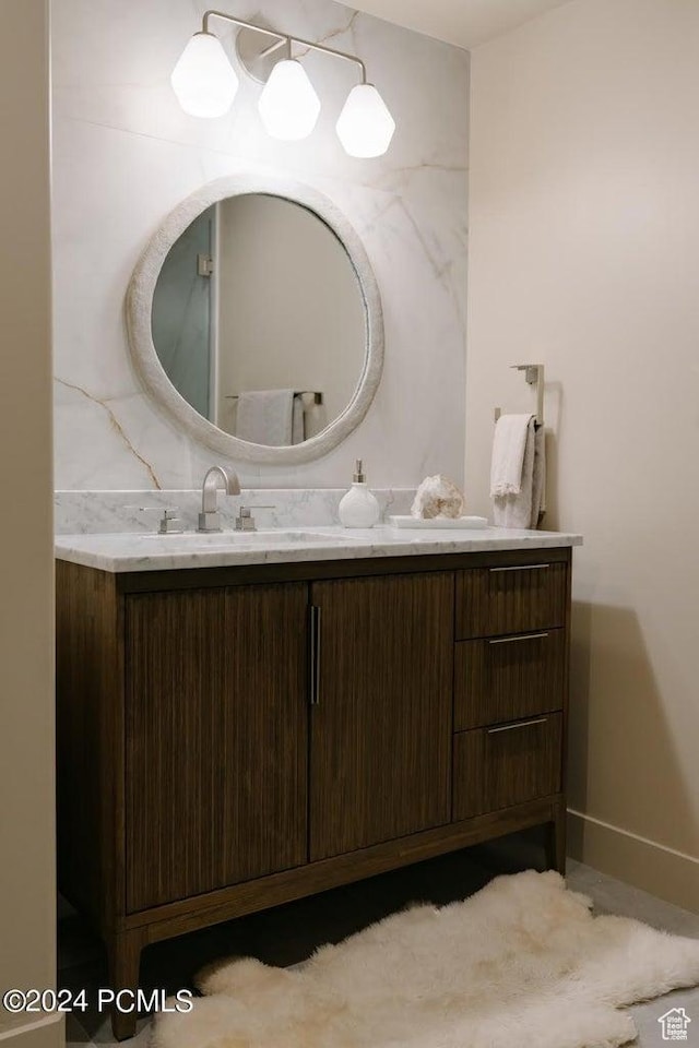bathroom featuring vanity
