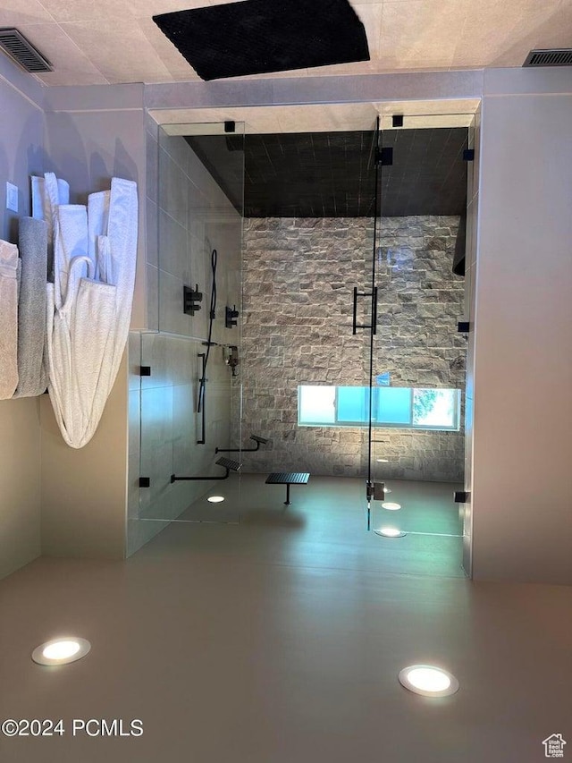 view of basement