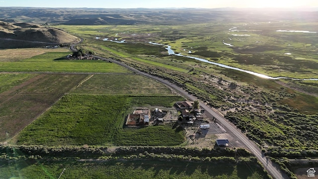 736 E Hatchery Rd, Bicknell, UT 84715 - birds eye view of property featuring a mountain view and a rural view