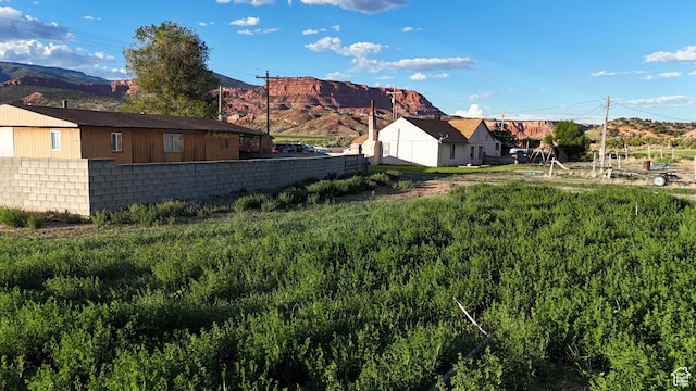 736 E Hatchery Rd, Bicknell, UT 84715 - view of yard with a mountain view and fence