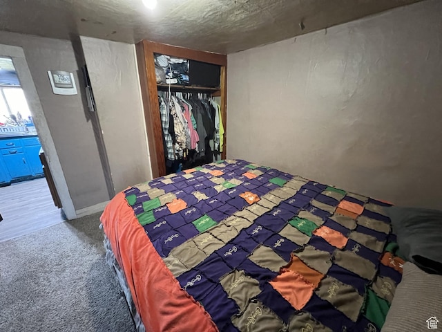 736 E Hatchery Rd, Bicknell, UT 84715 - carpeted bedroom featuring a closet