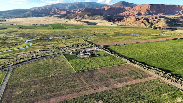 736 E Hatchery Rd, Bicknell, UT 84715 - birds eye view of property with a mountain view and a rural view
