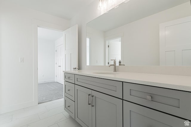 bathroom featuring vanity