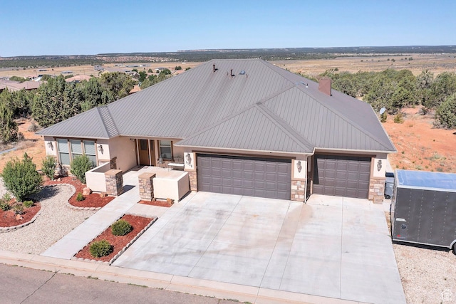 1536 S Cliff Dr, Apple Valley, UT 84737 - view of front of home with a garage