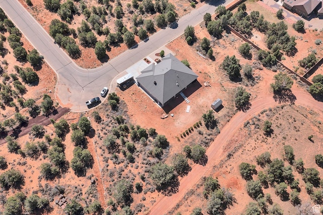 1536 S Cliff Dr, Apple Valley, UT 84737 - birds eye view of property featuring a rural view
