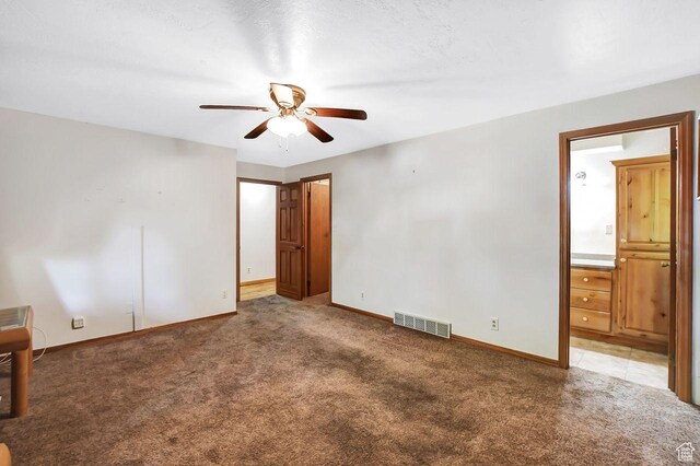 11996 S 3600 W, Riverton, UT 84065 - unfurnished room featuring light carpet, a ceiling fan, visible vents, and baseboards