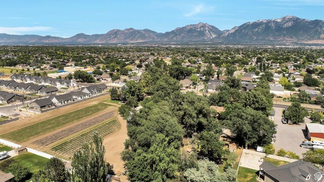 11996 S 3600 W, Riverton, UT 84065 - aerial view featuring a residential view and a mountain view