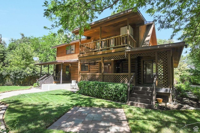 11996 S 3600 W, Riverton, UT 84065 - view of front of property with a front yard and covered porch